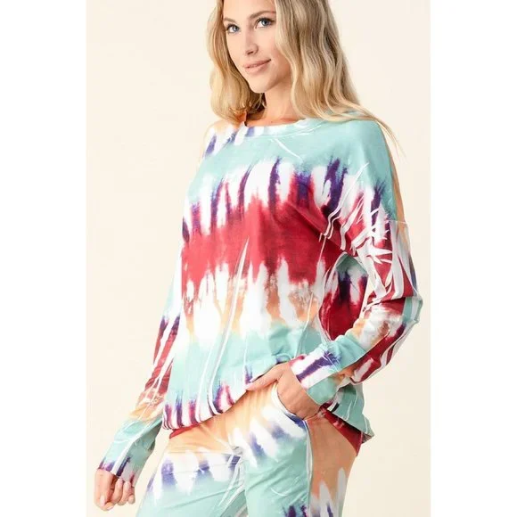 Blumin Ink Art Tie Dye Jogger Set